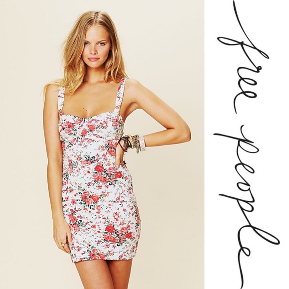 Free People Dresses & Skirts - FINAL SALE! Free People Floral Bodycon Mini Dress